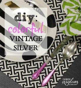 Design Asylum: DIY Colorful Vintage Silver