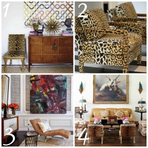Decorating with Animal Prints: Chairs