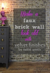 Painting faux brick walls | Design Asylum Blog
