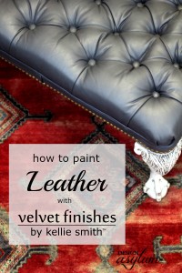 Paint leather with Velvet Finishes | Design Asylum Blog