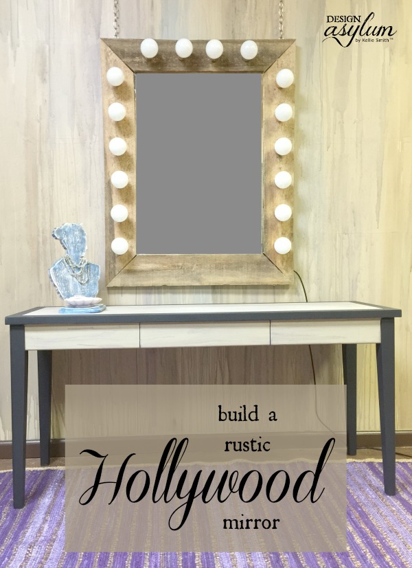 DIY Rustic Hollywood Mirror 