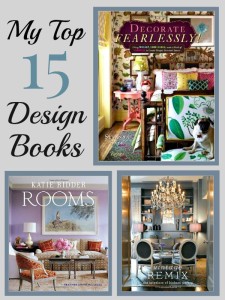 Kellie's Top 15 Design Books, Part I Looking for inspiration? Check out this list of my favorites. These must haves are sure to inspire!