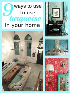 Check out these beautiful rooms using my color crush of the moment, turquoise! Turquoise walls, turquoise floors or turquoise furniture - it's all gorgeous!