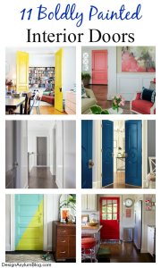 Think your interior doors are supposed to be white? Here's 11 boldly painted interior doors that will have you grabbing a paint brush!