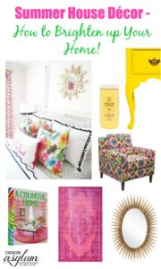 Ready to brighten up your home décor for summer? Here are a few ideas to brighten up your home décor and summer house décor shopping resources!