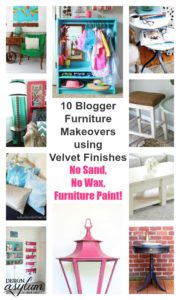 What happens when awesome bloggers get a hold of Velvet Finishes furniture paint? They create awesome projects, that's what! Check out these ten!