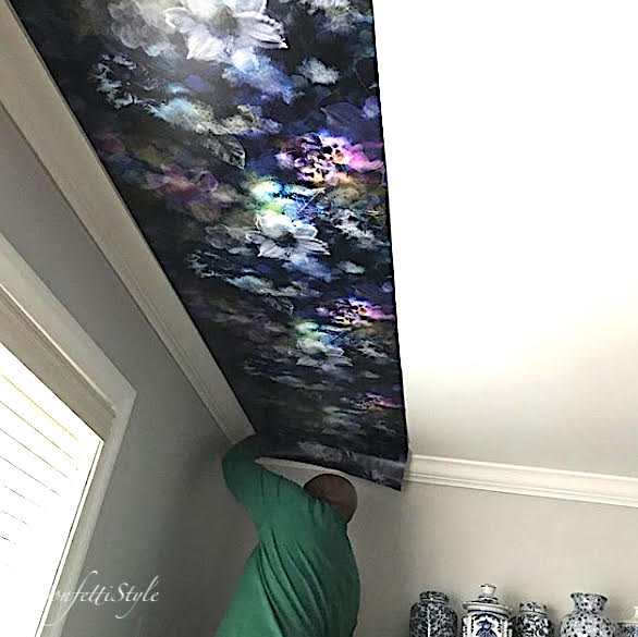 How to Hang Wallpaper on a Ceiling - Design Asylum Blog | by Kellie Smith